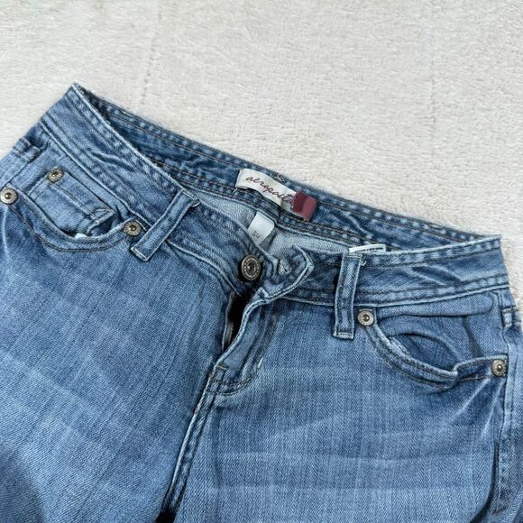 Vintage Y2K Aeropostale Bootcut Flare Women’s Light Wash Jeans - Picture 4 of 8
